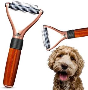 Kenchii Luxury Pet Grooming Rake - Enhance Your Pet's Coat with Precision - Dematting Undercoat Rake for Dogs, Cats - Dog Brush for Shedding