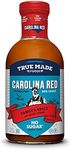 True Made Foods Carolina Red Barbecue Sauce, Spicy and Tangy, No Sugar Added, Keto, Whole30, Paleo (18oz, 1 Pack)