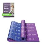 Eco-Friendly Non-Slip Instructional Yoga Mat with 75 Yoga Poses & 75 Stretches. 4mm Thick Yoga Mat to Maximize Stability and Support. Includes FREE Yoga for Beginners E-BOOk