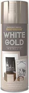 Rust-Oleum 400ml Metallic Spray Paint - White Gold