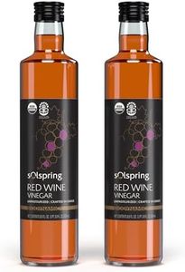 Solspring Biodynamic Red Wine Vinegar, 16.9 Fl. Oz. (500 mL), Unpasteurized, Crafted In Greece, Certified USDA Organic, Regenerative, Vegan, Gluten Free, Soy Free, Dr. Mercola