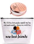 Best Friends Birthday Gifts for Women Funny, Birthday Gifts for Friends Female, Friendship Gift for Women, Best Friend Presents, Best Friends Mirror, Best Friends Cosmetic Bag, Best Friend Makeup Bag