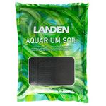 LANDEN Aqua Soil Substrate 10lbs（5L for Natural Planted Aquarium, Plant or Shrimp Stratum, Clay Gravel and Stable Porous Substrate for Freshwater Aquarium, Black Color