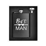 ELEGANTPARK Engraved Best Man Flask