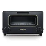 BALMUDA The Toaster | Steam Oven Toaster | 5 Cooking Modes - Sandwich Bread, Artisan Bread, Pizza, Pastry, Oven | Compact Design | Baking Pan | K01M-KG | Black | US Version