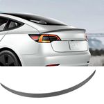 BASENOR Tesla Model 3 Performance Rear Spoiler Original Trunk Wing Carbon Fiber Gen 2 2019 2020 2021 2022 2023 2024