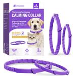 Calming Collar for Dogs, Dog Anxiety Relief, Adjustable Dog Calming Collar, Sustained Release Pheromone, Suitable for All Dogs with Separation Anxiety&Stress&Fear, 4Pcs