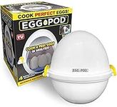 Eggpod by Emson Egg Cooker Wireless Microwave Hardboiled Egg Maker, Cooker, Egg Boiler & Steamer, 4 Perfectly-Cooked Hard boiled Eggs in Under 9 minutes As Seen On TV