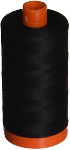 Aurifil A1050-2692 Mako Cotton Thread Solid 50WT 1422Yds Black