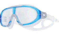 TYR Orion Swim Mask Adult Fit, Clear/Blue/Grey