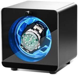 Cevale Aluminum Single Watch Winder for Automatic Watches – Quiet Motor(≈0dB), Self-Winding Metal Watch Box for Rolex and More, Gift for Watch Lovers