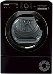 Hoover HLEC8LGB-80 Freestanding Condenser Tumble Dryer, Sensor Dry, 8 kg Load, Black