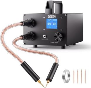 SEESII Capacitor Spot Welder: Battery Spot Welder with 3000F Capacitor, 250 Gear Adjustable, 1.8'' LCD Display, Spot Welding for 0.1-0.3mm Nickel Strip, for Battery Pack Making/Repair