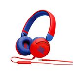 JBL JR310 Kids On-Ear Wired 3.5mm Headphones - Red (JBLJR310REDAM)