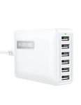 USB Charging Station, Evatronic 60W USB Charger, 12A 6-Port Desktop USB Charging Hub, USB Charger Block with Multiple Port Compatible with iPhone 15 14 13 Pro Max Mini iPad Pro Air Galaxy S23 Tablet