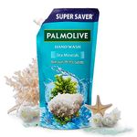 Palmolive Naturals Sea Minerals Liquid Hand Wash Refill 750ml, Remove 99.9% of Germs, Refreshing Fragrance Handwash Refill Pack,