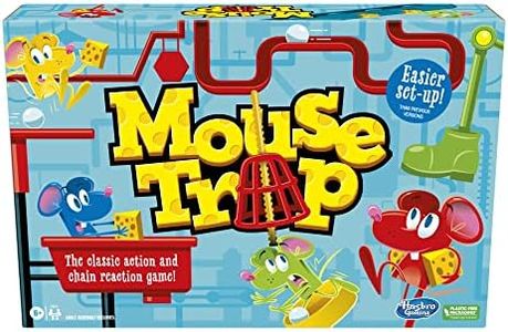 Mouse Trap Board Game for Kids Ages 6 and Up, Classic Kids Game for 2-4 Players, with Easier Set-Up Than Previous Versions