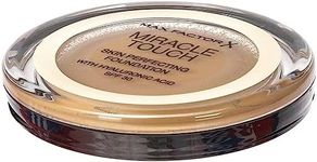 Max Factor Miracle Touch Foundation, New and Improved Formula, SPF 30 and Hyaluronic Acid, 83 Golden Tan