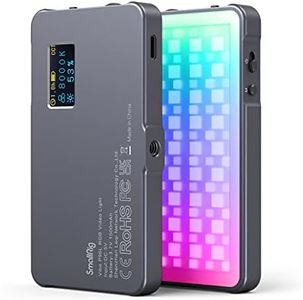 SMALLRIG RGB Video Light, Luce LED Portatile Full Color CRI 96+ Dimmerabile 2500K-8000K, Illuminazione Ricaricabile per Fotografia, Videoconferenza, YouTube, TikTok - 3489B