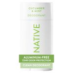 Native Deodorant - Unisex Natural Deodorant Roll On - Vegan, Gluten Free, Cruelty Free - Free Of Aluminum, Parabens & Sulfates - Born In The Usa - Cucumber & Mint,1 Count