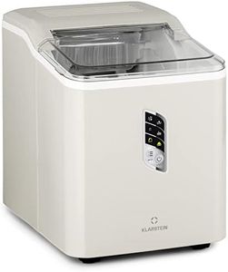 Klarstein Machine a Glacons pour la Maison, Capacité de 1,5L, Fabrique Rapidement Jusqu'à 12kg de Glacons, Machine a Glaces Petits et Grands Glaçons en Forme de Balles, Autonettoyante, Ice Maker