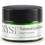 XYST Natural Caffeine Under Eye Cream for Dark Circles, Puffiness & Fine Lines for Women & Men 30gm | Enriched with Rosehip Oil | Derma Certified & for All Skin Type