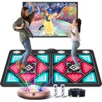 HAPHOM Dance Mat for Kids and Adults, Dance Mats for TV, Double User Dance Pad Non-Slip with HD Camera Host, Dancing Mat for 3-12 Year Old Girls and Boys, Gift idea