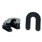 1/4" x 2-5/16" x 3" Plastic Shims Structural Horseshoe U Shaped, Tile Spacers, Black, Quantity 100 by Bridge Fasteners