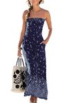 ANCAPELION Women’s Evening Formal Dresses Off Shoulder Long Maxi Dress Summer Beach Casual Dress for Women Grey Small