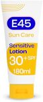 E45 Sun SPF30 Sensitive Sun Cream with Vitamin E - UVA and UVB Protection- Fragrance-Free and Dermatologically Tested Sun Lotion For Body - Suitable For Dry, Sensitive and Eczema Prone Skin (180ml)