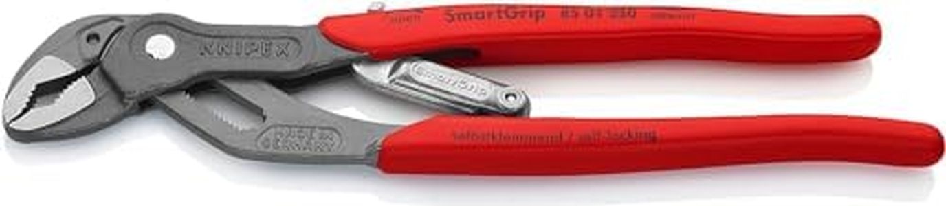 Knipex SmartGrip® Tenaza de agarre automática gris atramentado, recubiertos de plástico antideslizante 250 mm 85 01 250