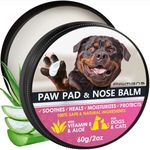 Natural Dog Paw Balm, Paw Protection for Hot Pavement, Dog Paw Wax for Dry Paws & Nose, Canine Paw Moisturizer for Cracked Paws, Cream Butter for Cat, Paw Pad Lotion
