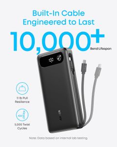 Anker 20000mAh Power Bank – USB-C Portable Charger
