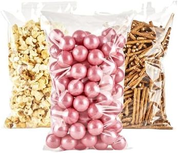 Prestee 200pk Self-Sealing Clear Plastic Cellophane Bags, 6x10 Goody Bags, Candy Bags for Candy Buffet, Cookie Bags for Gift Giving, Clear Treat Bags Self-Sealing, Cellophane Treat Bags (200 Pack)
