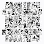 WOONKIT Anime Posters for Room Aesthetic, Anime Stuff, Bedroom Wall Dorm Decor, Manga Panels, Anime Wall Collage Kit, MHA Anime Posters Pack, Teen Room 50PCS 4X6 INCH