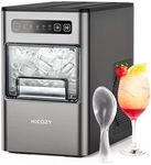 Hicozy Ice Maker Countertop, Nugget Ice Maker, Ice in 6 Mins, 24 lbs/Day, Portable & Compact Gift with Self-Cleaning, for Apartment/Under Cabinet/Kitchen/Office/Camping/RV/Home Bar(Light Black)