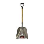 Pro-Yard Grain Scoop Shovel - Aluminum Blade with Wooden Handle