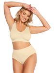 Yours - Curve Seamless Light Control High Waisted Full Briefs - Women's - Plus Size Curve Nude