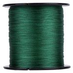 Braided Fishing Lines, 300m PE Braided 4 Strands Super Strong Fishing Lines,Green Abrasion Resistant Multi‑Filament Fish Rope Cord(3)