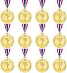 Caydo 12 Pieces Winner Awards Medals with Trophy Graphics for Competitions, Sport, Party for Child and Adults, 2 Inch