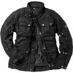 Black Bowland Wax Motorcycle Jacket L Black