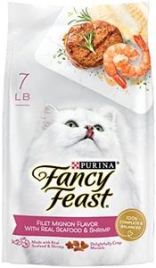 Purina Fancy Feast Dry Cat Food Filet Mignon Flavor with Seafood and Shrimp - 7 lb. Bag