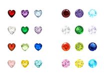 Beffy Birthstone Charms - 96Pcs 5mm Birthday Crystal Charms for Glass Living Floating Memory Locket Bracelet Pendant Necklace