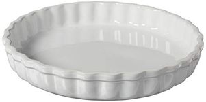 Le Creuset Stoneware 1.45-Quart Tart Dish, White