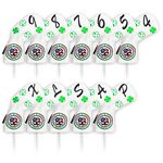 Big Teeth Golf Iron Covers Iron Head Covers, Lucky Clover Iron Covers Long Neck Golf Iron Head Covers, 11Pcs Golf Iron Covers Set Golf Club Covers for Irons Fit Taylormade SIM Cleveland Callaway Etc