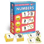 Little Berry Numbers Early Learning Puzzle for Kids | 42 Thick Puzzle Pcs, 21 Self-Correcting 2-Pc Jigsaw Puzzles | 4 in 1 Educational Games for Toddlers Ages 3+ | Gifting, Preschool & Montessori Toy