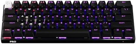 Logitech G PRO X TKL Lightspeed Wireless Gaming Keyboard, Ultra-Portable Tenkeyless Design, LIGHTSYNC RGB, PBT keycaps, Tactile Switches (GX Brown) - Black