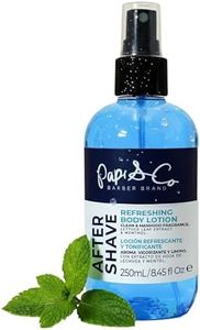 PAPI & CO. After Shave Lotion for Men, Refreshing & Toning Aftershave, After Shave Lotion with Lettuce Leaf Extract & Menthol, Luxurious Men’s Aftershave, 250 mL