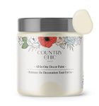 Country Chic Paint - Chalk Style All-in-One Paint for Furniture, Home Decor, Cabinets, Crafts, Eco-Friendly, Matte Paint - Vanilla Frosting [Off White] 4oz/118ml