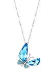 Ananth Jewels Made with Crystals from Swiss Elements Blue Pendant for Women